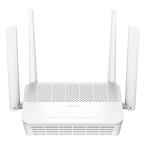 Cudy Router WiFi 6 Mesh Gigabit Dual Band AX3000 - Velocidad hasta 1000Mbps - 5 Puertos - 4 Antenas Fijas de 5dBi - Tecnologia M