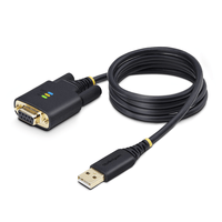 Miniatura 1 de 3ft 1m USB to Null Modem Serial Cable