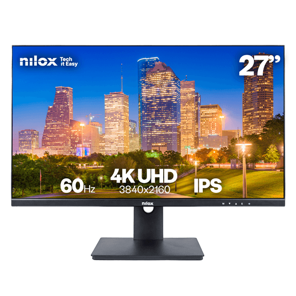 NILOX MONITOR 27" NXM274KD11 IPS 4K 350 2HDMI DP USB 5MS 27" LED IPS 4K Ultra HD HDMI