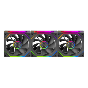 KIT 3xVENTILADOR INTERNO ARG MARS GAMING MF-LINKFINITY KIT BLACK MODULARES PWM 120mm ASPAS INVERTIDA