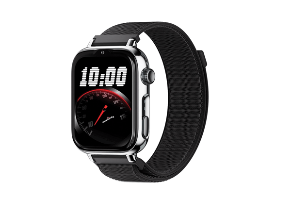 SaveFamily SaveWatch Plus 2 Reloj Inteligente para ni os 4G Esfera Plata correa Tela Negra