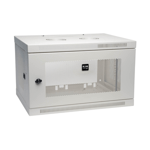 Caja EATON  SRW6UW Gabinete Smartrack de 6U de Bajo Perfil y Ajuste de Profundidad a la Altura del Interruptor para Instalación en Pared, Blanco  Blanco