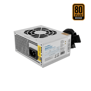 Fuente Alimentación 300W COOLBOX  COOLBOX FUENTE DE ALIMENTACION SFX 300W 80+ BRONZE (100V-240V) 80 PLUS Bronze Non-Modular Silver