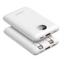 Miniatura 3 de VEGER C11 VG W1170 PowerBank 10000mAh smallest PD20W with cables bulit in Blanco