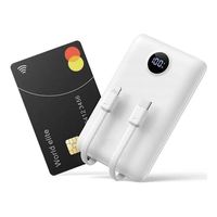 Miniatura 5 de VEGER C11 VG W1170 PowerBank 10000mAh smallest PD20W with cables bulit in Blanco