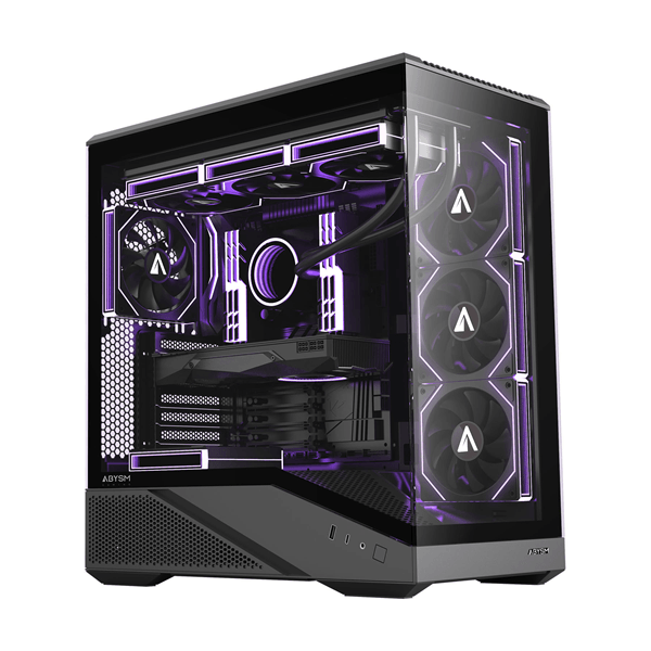 CAJA ATX SEMITORRE ABYSM ARIAN FRAME A400 BLACK 1x3.5" 1x2.5" USB-C GPU MAX 420mm