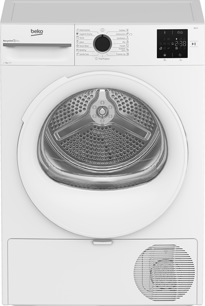 SECADORA CON BOMBA DE CALOR BEKO BM3T37230W 7 KG E BLANCO