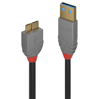 Miniatura 1 de 1M USB 3.0 TYPE A TO  MICRO-B CABLE  ANTHRA LINE