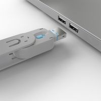 Miniatura 4 de USB PORT LOCKS 4X BLUE+KEY
