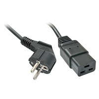 Miniatura 1 de 2M SCHUKO TO IEC C19 MAINS CABLE, L