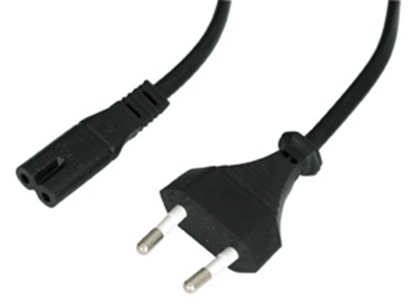 5M EURO TO IEC C7 MAINS CABLE, LOW-
