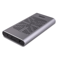 Miniatura 1 de USB 3.2 Gen 2x2 Dual M.2 NVMe SSD Enclosure with Clone Feature