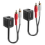 STEREO-AUDIO-EXTENDER--CAT.5-6-100M-2X-RCA