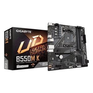 GIGABYTE-AMD--B550M-K-Placa-base---Procesadores-AMD-Ryzen-5000-hasta-4733-MHz-DDR4-1xPCIe-4.0---1xPCIe-3.0-M.2-LAN-1GbE-USB-3.2-Gen-1-Socket-AM4