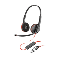 Miniatura 1 de Poly BW 3215 Monaural USB-C Headset +3.5mm Plug +USB-C/A Adapter