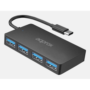 HUB-USB-C-3.0-APPROX-APPC54V2-4xUSB3.2-HASTA-5-Gbit-s