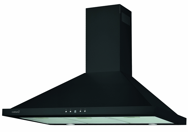 CAMPANA CHIMENEA CATA BETA PRO 9000 BK ANCHO 90 CM NEGRA