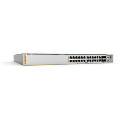 L3 STACKABLE SWITCH  24X 10/100/1000-T POE+  4X SFP+ PORTS AND DUAL   FIXED PSU  EU POWER CORD