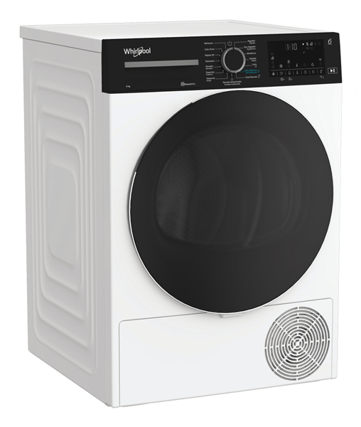 SECADORA CON BOMBA DE CALOR WHIRLPOOL CWD 94M WBS SPT 9 KG C BLANCO
