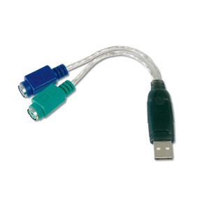 Adaptador USB a PS / 2  2 X Mini-Din 6 / H  USB A / M