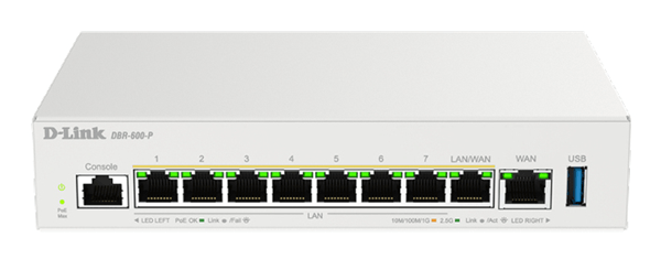D-Link DBR-600-P Router PoE 9x2.5G 120W