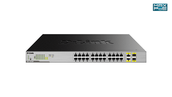 D-Link DGS-1026MP Switch 24xGB PoE+ 2xSFP