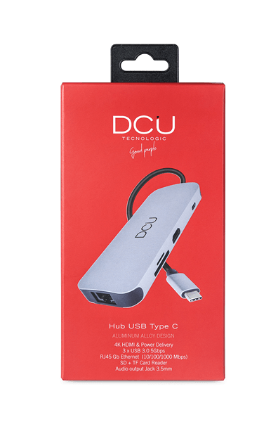 DCU Advance Tecnologic 391166 hub de interfaz USB Tipo C 1000 Mbit s Gris