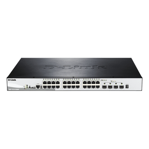 D-Link DGS-1510-28XMP/E Switch L2 24xGB PoE 4x10Gb