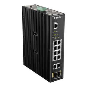 SWITCH INDUSTRIAL D-LINK DIS-200G-12PS 8P POE + 2P GIGA Y 2P SFP   CARRIL DIN VLAN QoS IGMP