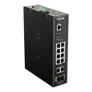 SWITCH INDUSTRIAL D-LINK DIS-200G-12PS 8P POE + 2P GIGA Y 2P SFP   CARRIL DIN VLAN QoS IGMP
