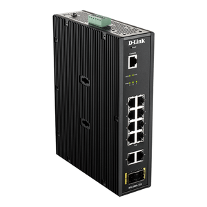 SWITCH INDUSTRIAL D-LINK DIS-200G-12S 10P GIGA Y 2P SFP CARRIL DIN VLAN QoS IGMP