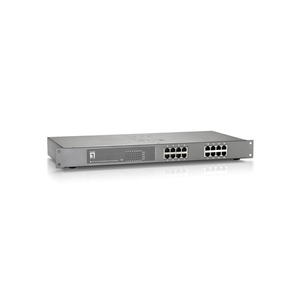 SWITCH NO GESTIONABLE LEVEL ONE FEP-1612 16P 16xPoE 100Mb 500W CARCASA METALICA