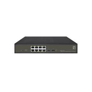 SWITCH-SEMIGESTIONABLE-LEVEL-ONE-HILBERT-8P-POE-10-100-1000-130W--2P-SFP-10-100-1000-CARCASA-METALIC
