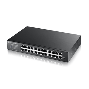 GS1900-24E-v3--24-puertos-GbE-L2-Smart-Switch--escrtorio-sin-ventilador.-IPv6--VLAN.-No-gest-en-Nebula.-Cable-CA-kit-de-montaje-pared-y-rack