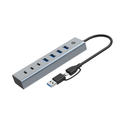 HUB USB 3.0 CONCEPTRONIC HUBBIES20G 7 PUERTOS USB-C A 3XUSB-C 4XUSB-A