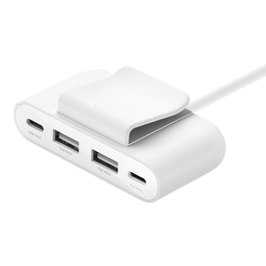 HUB-BELKIN-BUZ001BT2MWHB7-EXTENSOR-4-PUERTOS-2-USB-C-2-USB-A-CABLE-2M-BLANCO