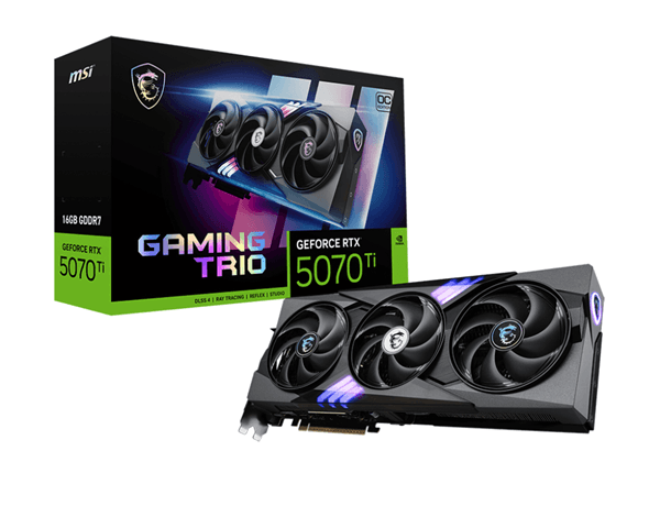 MSI GeForce RTX 5070 Ti GAMING TRIO OC 16GB GDDR7 DLSS4