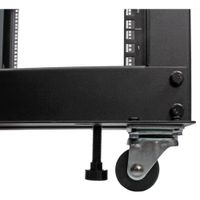 Miniatura 3 de STARTECH  Rack de Marco Abierto con Profundidad Ajustable de 4 Columnas 12U y 19 Pulgadas con Ruedas/Niveladores y Anillas de Gestión de Cableado - Ar