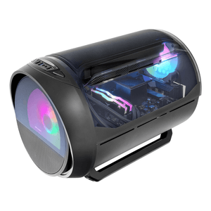 Caja MARS GAMING  MC-CYLON RGB Negro Incluye Fuente