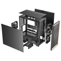 Miniatura 20 de CAJA ANTEC FLUX SE ATX WOOD NEGRO 2XUSB SN FUENTE