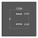 KRAMER CONNECT - ROOM CONNECTIVITY BLACK 2 PORTS USBC 130W (