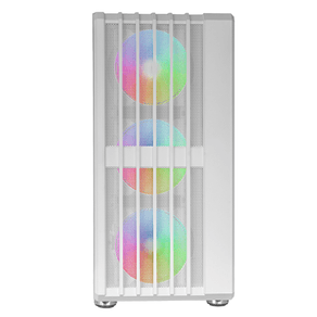 CAJA ATX SEMITORRE GAMING MARS GAMING MCVAULTW FRONTAL BLANCO MALLA VERTICAL 4x120mm ARGB 3xPCI VERT