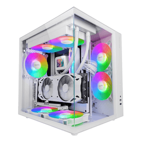 Caja MARS GAMING  MCV-ONEW RGB Blanco
