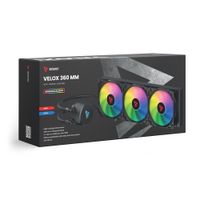 Miniatura 4 de Savio VELOX 360 MM sistema de refrigeraci  n para ordenador Procesador Sistema de refrigeraci  n l  quida todo en uno 36 cm Negro 1 pieza s