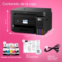 Miniatura 31 de EPSON Impresora multifunción EcoTank ET-3850 A4 con depósito de tinta, conexión Wi-Fi Multifunción A4 Wifi Inkjet Dúplex