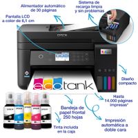 Miniatura 33 de EPSON Impresora multifunción EcoTank ET-3850 A4 con depósito de tinta, conexión Wi-Fi Multifunción A4 Wifi Inkjet Dúplex