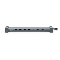 Hama Dock Station, 9 Puertos (4 x USB-A+ 2 USB-C + 2 x HDMI + Ethernet), 5Gbps, Aluminio