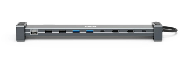 Hama Dock Station, 9 Puertos (4 x USB-A+ 2 USB-C + 2 x HDMI + Ethernet), 5Gbps, Aluminio