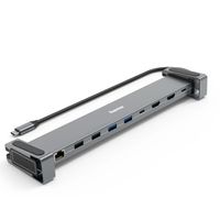 Miniatura 4 de Hama Dock Station, 9 Puertos (4 x USB-A+ 2 USB-C + 2 x HDMI + Ethernet), 5Gbps, Aluminio