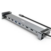 Miniatura 7 de Hama Dock Station, 9 Puertos (4 x USB-A+ 2 USB-C + 2 x HDMI + Ethernet), 5Gbps, Aluminio